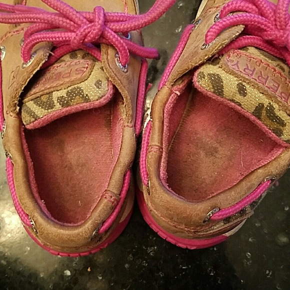 Pink and cheetah Tan  Sperry Top-sider - Picture 5 of 5